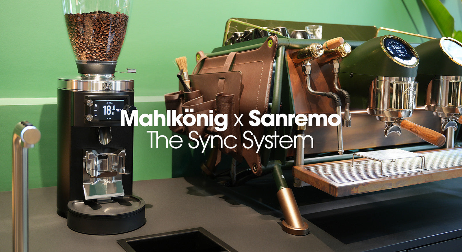 Mahlkonig grinder and Sanremo espresso machine