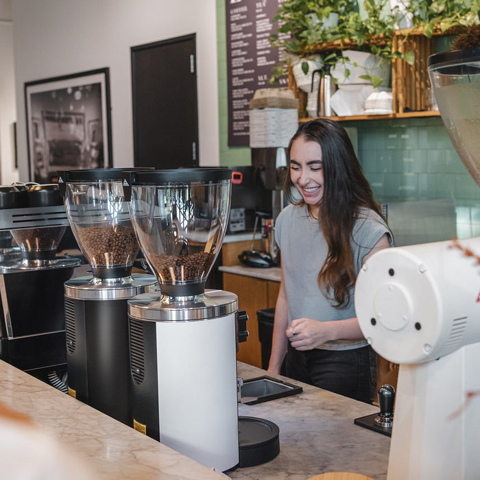 mahlkonig grinders in cafe