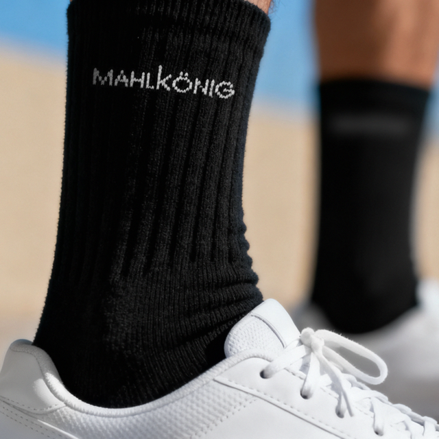 Prime Edit Black Crew Socks - Mahlkonig