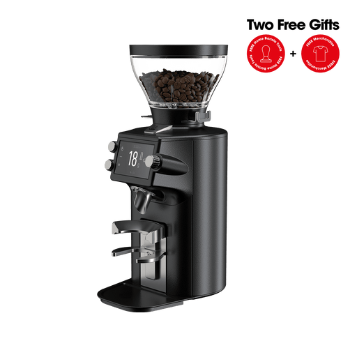 E64 WS Espresso Home Grinder Black, two free gifts with purchase - Mahlkonig