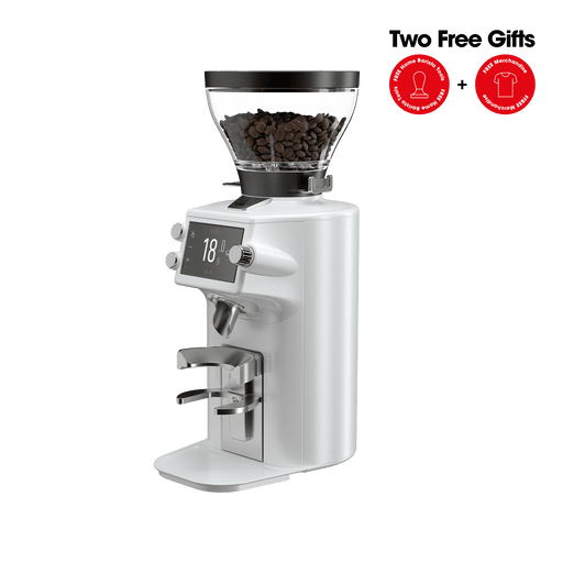 E64 WS Espresso Home Grinder White, two free gifts with purchase - Mahlkonig