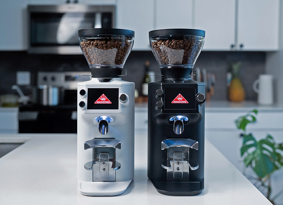 E64 WS Espresso Home Grinder showing digital display