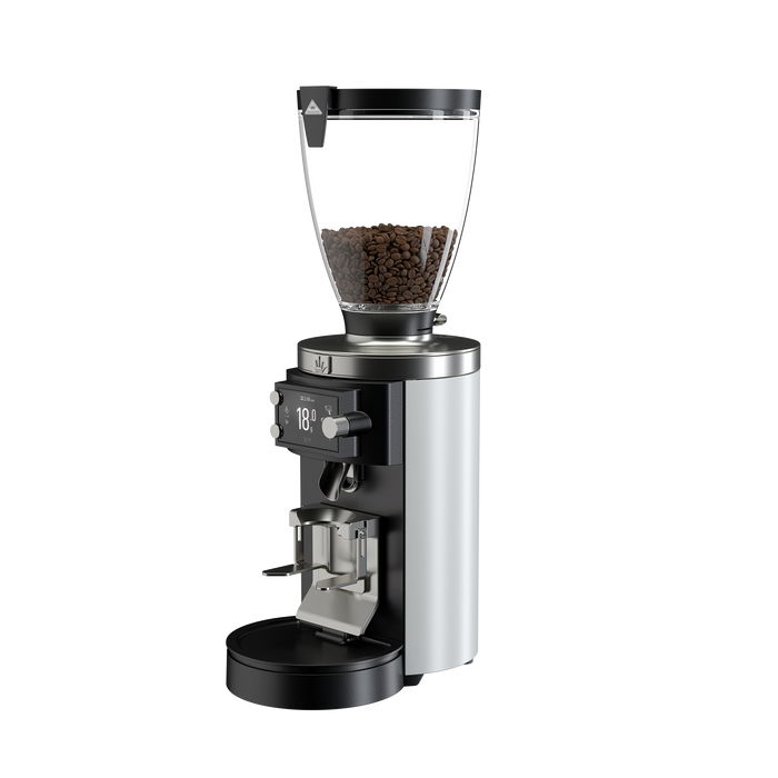 E65W Grind-by-Sync Espresso Grinder, White - Mahlkonig