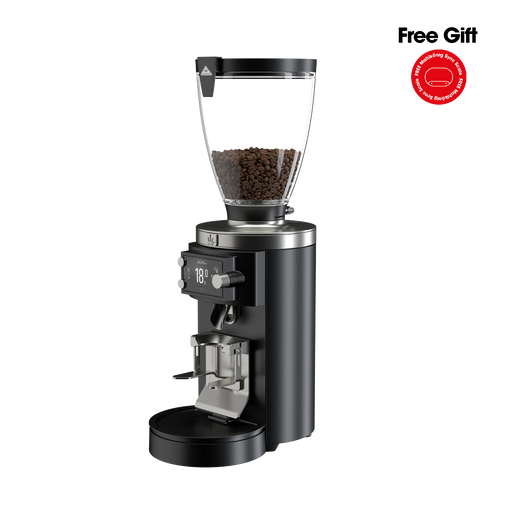E65W Grind-by-Sync Espresso Grinder, Black Free Gift - Mahlkonig