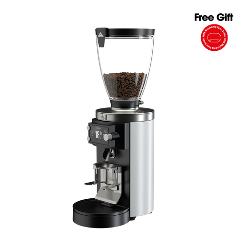 E65W Grind-by-Sync Espresso Grinder, White Free Gift - Mahlkonig