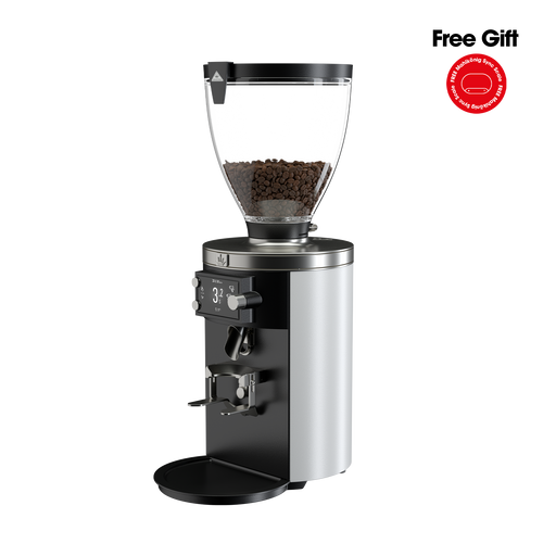 E80T Grind-by-Sync Espresso Grinder, White Free Gift - Mahlkonig