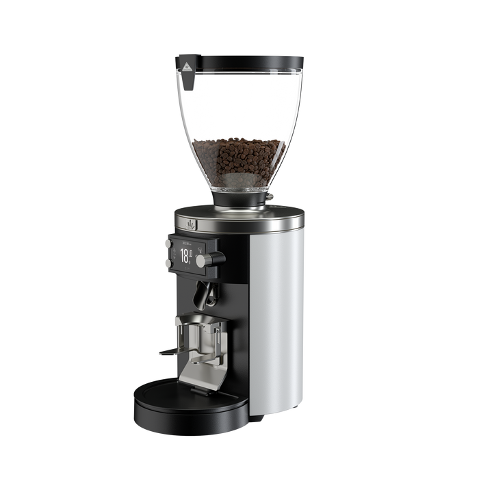 E80W Grind-by-Sync Espresso Grinder, White - Mahlkonig
