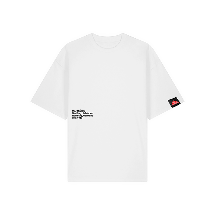 Prime Edit T-Shirt White Front, Unisex - Mahlkonig